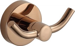 Mexen Remo doppio gancio per asciugamano, oro rosa - 70507352-60