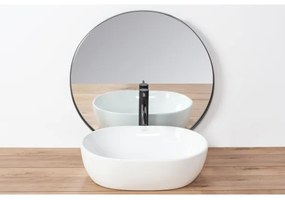 REA-U0416 - Lavabo da appoggio AMELIA 34,5x48 cm ceramica/bianco lucido