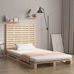 Testiera Da Parete 96x3x91,5 Cm İn Legno Massello Di Pino /