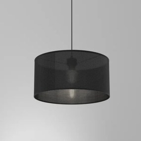 Lampadario a sospensione con filo LOFT SHADE 1xE27/60W/230V diametro 40 cm nero