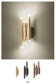 Redo 01-2035 - Applique a LED MADISON 4xLED/4W/230V nero