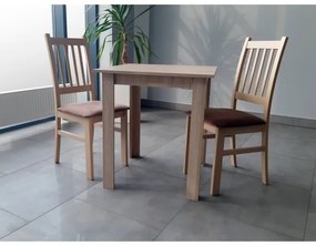 Sedia da pranzo SIMON faggio/marrone scuro