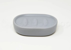 Porta sapone da appoggio in ceramica grigio Sidney