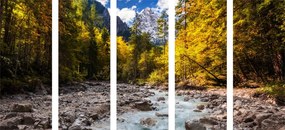 Quadri 5 pezzi – Paesaggio montano pittoresco