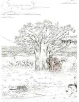 Isidore Leroy Wandbild Vallee du Rift Naturel - Panel A