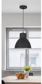 Rabalux 2578 - Lampadario DEREK 1xE27/60W/230V nero