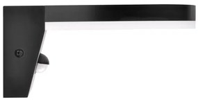 LED Applique da esterno con sensore TESA LED/10W/230V IP54 nero