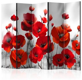 Paravento Poppies in the Moonlight II [Room Dividers]