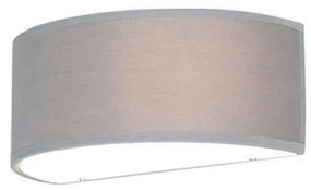Applique a parete semicircolare grigia - Drum