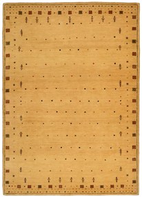 Loribaft Tappeto 210x150 Beige (Indian) Annodato A Mano