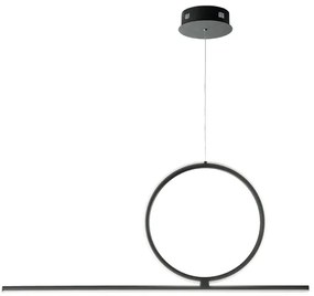 Lampada sospensione moderna LED 35W- metallo ACROBAT 40 Nero