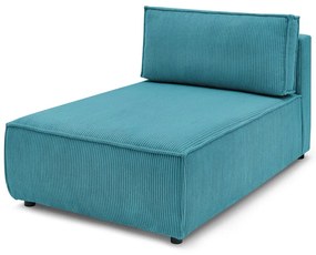 Modulo divano in velluto a coste variabile blu Nihad modular - Bobochic Paris