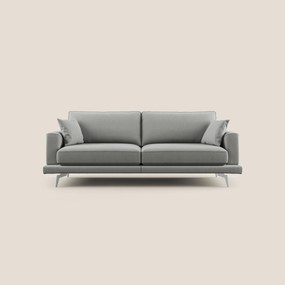 Dorian divano moderno in tessuto morbido antimacchia T05 grigio 178 cm