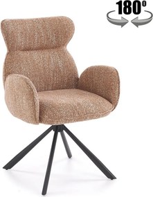 Sedia K571 in tessuto color cannella – 63x64x93 cm