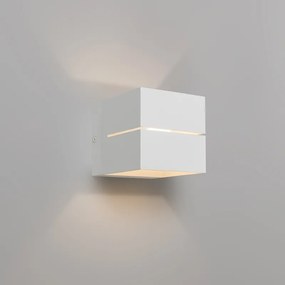 Applique da parete moderna bianca 9,7 cm - Transfer Groove