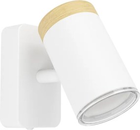 Eglo 300003 - Applique da parete orientabile per bagno CONSUMA 1xGU10/3W/230V IP44 bianco/beige