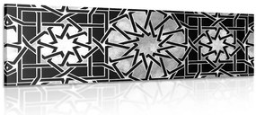 Quadro su tela – Mosaico orientale in bianco e nero