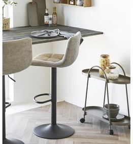 Sgabello da bar beige imbottito con altezza regolabile (altezza della seduta 61 cm) Middelfart – House Nordic