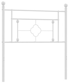 Testiera in metallo bianco 100 cm