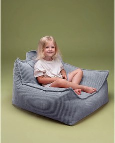 Pouf a sacco per bambini blu con rivestimento in velluto a coste Chair – Wigiwama