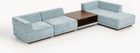 Divano angolare componibile 4 posti con tavolino Colin