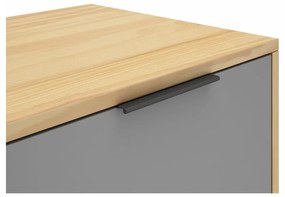 Tavolo TV in legno di pino di colore naturale 140x53 cm Elfa - Marckeric