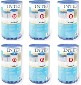 INTEX 29005 Ricambio cartone cartuccia per pompa filtro acqua piscina modello B Pezzi 6