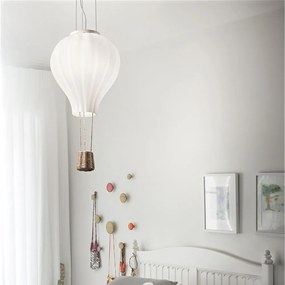 Sospensione Moderna Dream Corda Bianco 1 Luce E27 D30Cm