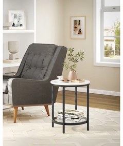 Tavolino d'appoggio SID nero/bianco