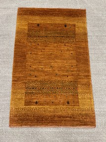 Loribaft Tappeto 100x60 Giallo (Iran) Annodato A Mano