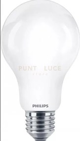 Lampadina led philips goccia vetro smerigliata, 4000k