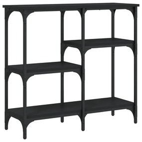 Tavolino Consolle Nero 80x29x75 cm in Legno Multistrato