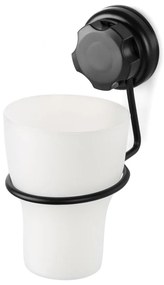 Coppa nera autoportante in metallo per spazzolini da denti Bestlock Black - Compactor