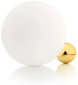 Flos Copycat Lampada a sfera 30 cm da Tavolo led in vetro opalino e Oro 24k