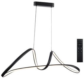 Brilagi-LED Lampada a sospensione dimmerabile su cavo TWISTER LED/60W/230V 3000-6000K nera + telecomando