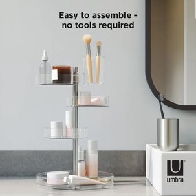 Organizer da bagno in plastica girevole per cosmetici Pirouette - Umbra