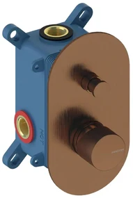 Rubinetto per doccia ad incasso monocomando Loop K oro rosa lucido SANYCCES