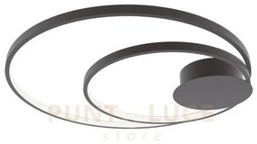 Plafoniera led diem nera 40w 5440lm cct 3000k 4000k 6500k 20x9x61,5cm