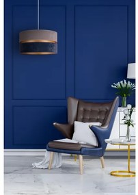 Duolla - Lampadario a sospensione con filo DUO 1xE27/15W/230V diametro 40 cm blu