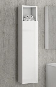 Composizione bagno sospesa 80cm: mobile, specchio contenitore colonna e pensile EL-80A - KAMALU