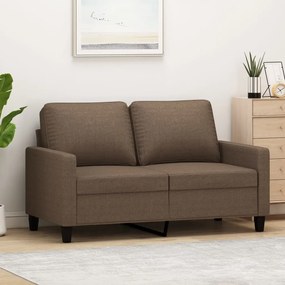 Divano A 2 Posti Marrone 120 Cm İn Tessuto /