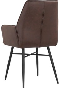 Set di sedie da pranzo marrone in imbottito 2 pz Anzo – Støraa