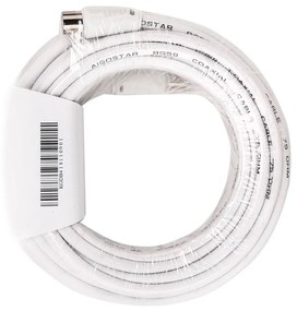 Cavo TV per antenna maschio/femmina 10m bianco Aigostar
