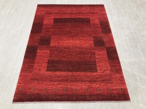 Loribaft Tappeto 140x200 Rosso (Iran) Annodato A Mano