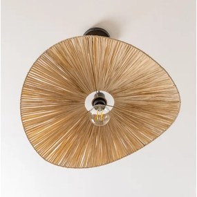 Brilagi - Lampadario LED sospeso con cavo CERIA BOHO 1xE27/40W/230V diam. 60 cm in rafia