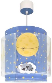 Dalber 76632 - Lampadario per bambini MOON DREAMS 1xE27/15W/230V blu