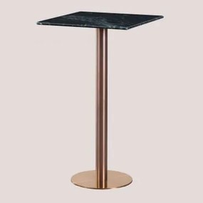 Tavolo Alto Quadrato da Bar in Marmo (60x60 cm) Cosmopolitan VERDE & - Sklum