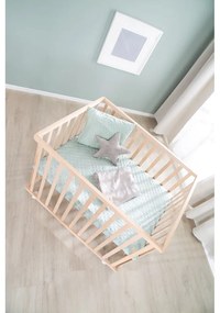 Lettino di colore naturale con altezza regolabile e ruote 75x100 cm Style – Roba