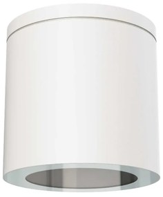 Applique da soffitto IP54 GU10 in Alluminio e Vetro - Bianca Colore del corpo Bianco