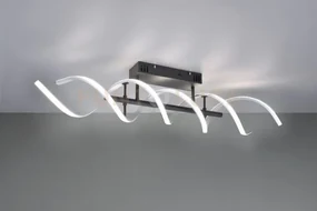 Lampadario led spirale metallo sequence 641810205 alluminio e nero...
